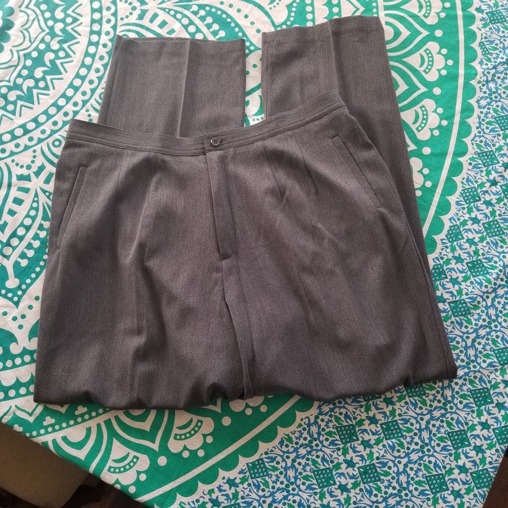 Dress Barn Gray Dress Business Pants Women's Size 20W Stretch Gently Used
